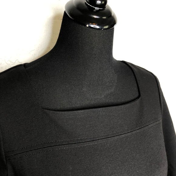 WHBM black white drop waist houndstooth skirt dress size 8 - Picture 7 of 16